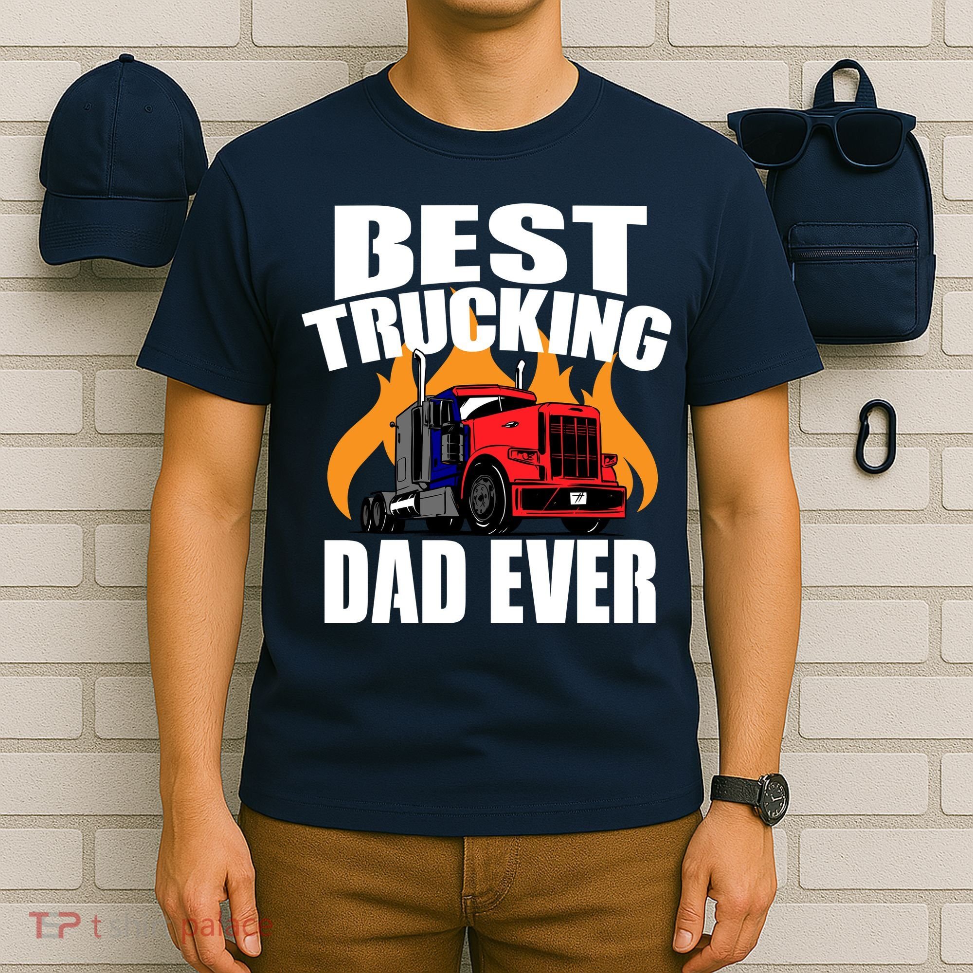 Best Trucking Dad Ever T-Shirt