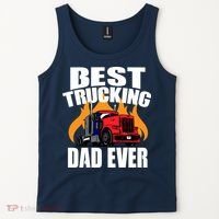 Best Trucking Dad Ever Tank Top thumb 2