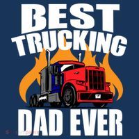 Best Trucking Dad Ever Golf Towel thumb 3