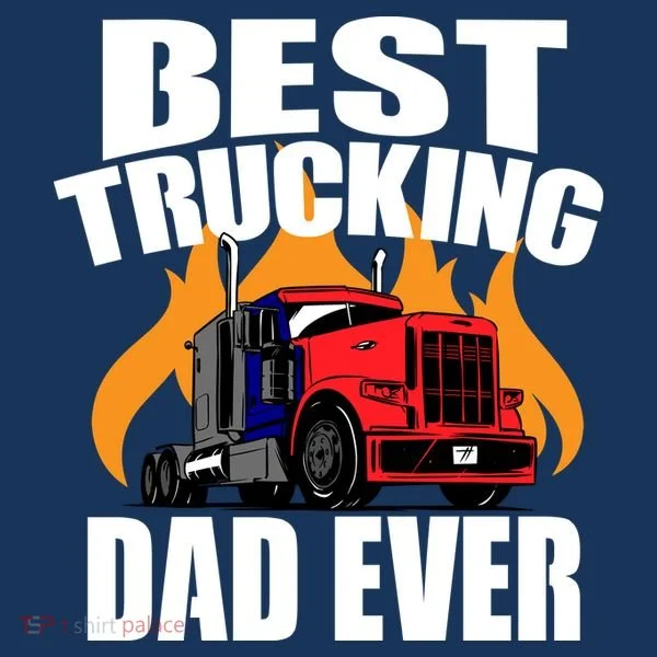 Best Trucking Dad Ever Golf Towel