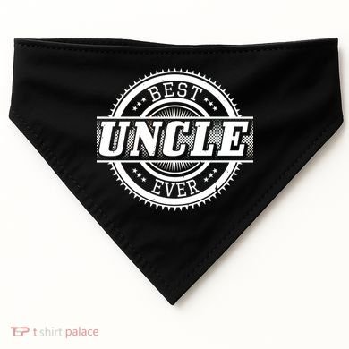 Best Uncle Ever Badge USA-Made Doggie Bandana