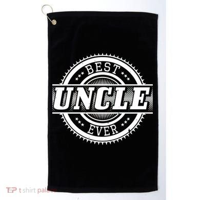 Best Uncle Ever Badge Golf Towel