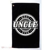 Best Uncle Ever Badge Golf Towel thumb 0