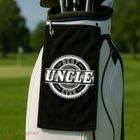 Best Uncle Ever Badge Golf Towel thumb 2