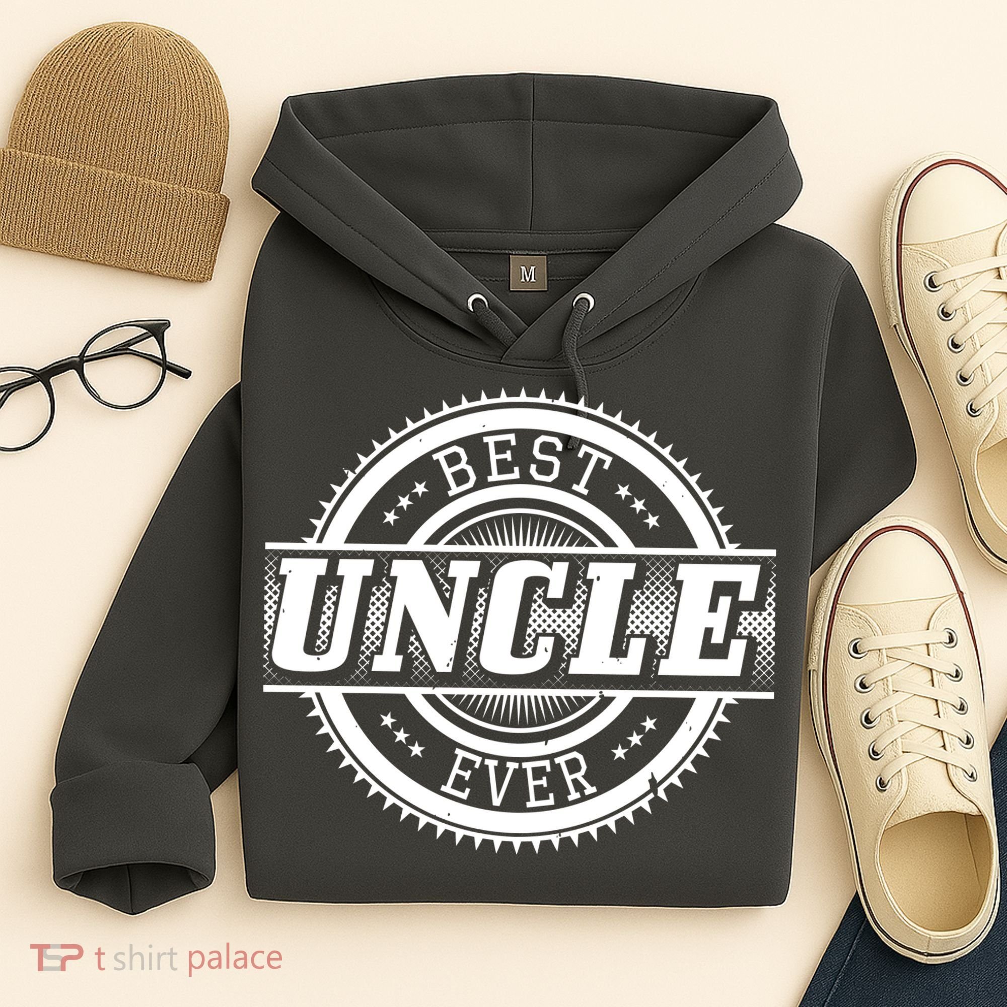 Best Uncle Ever Badge Hoodie