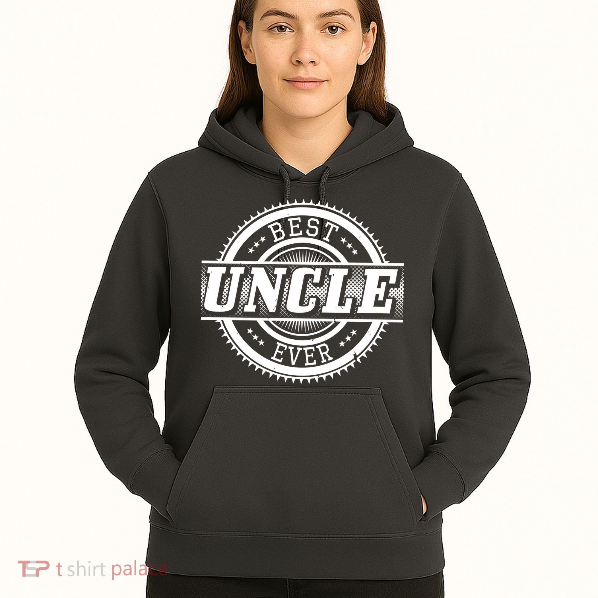 Best Uncle Ever Badge Hoodie