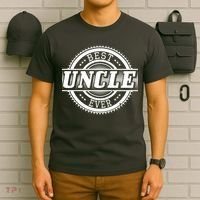 Best Uncle Ever Badge T-Shirt thumb 6