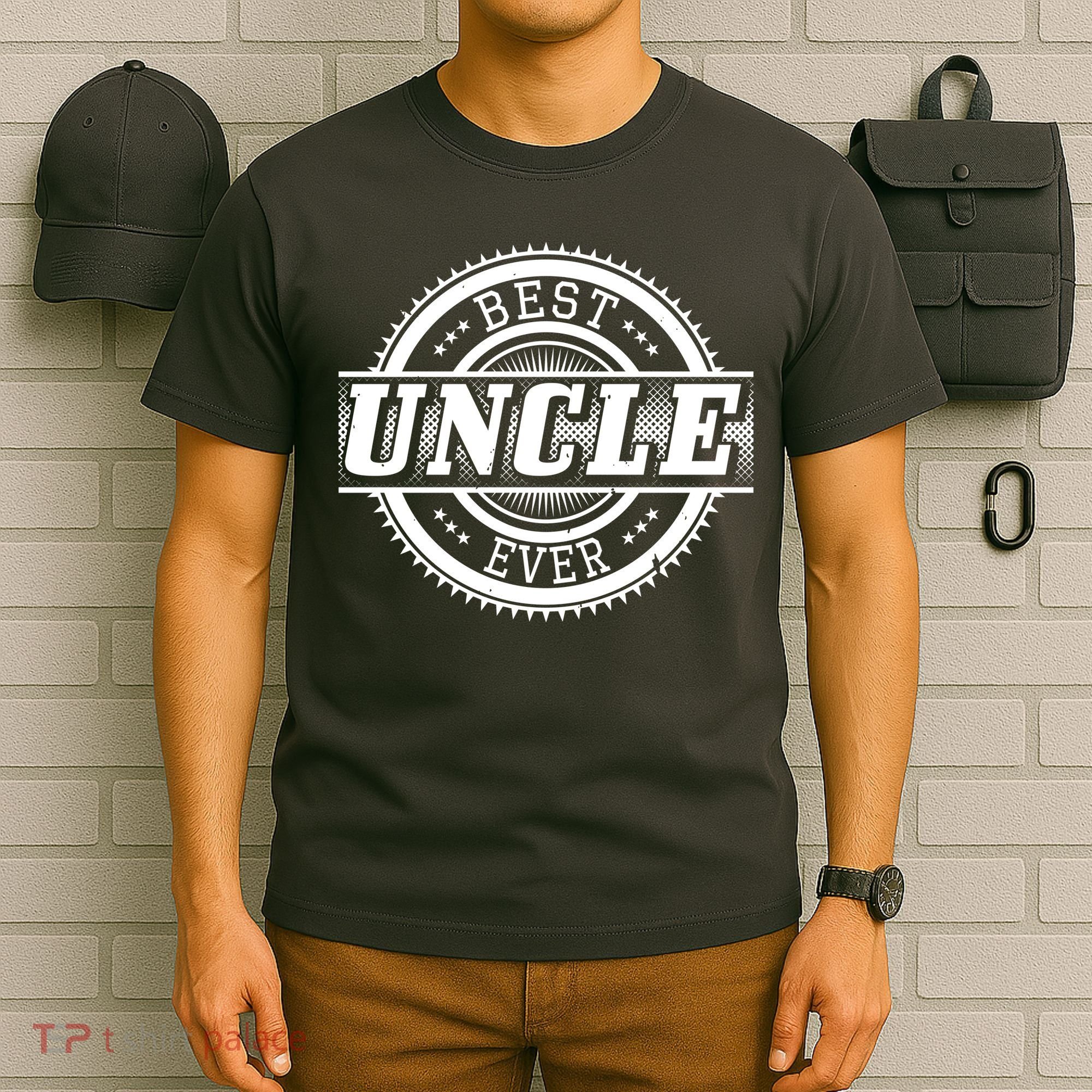 Best Uncle Ever Badge T-Shirt
