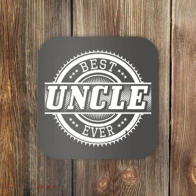 Best Uncle Ever Badge Coaster