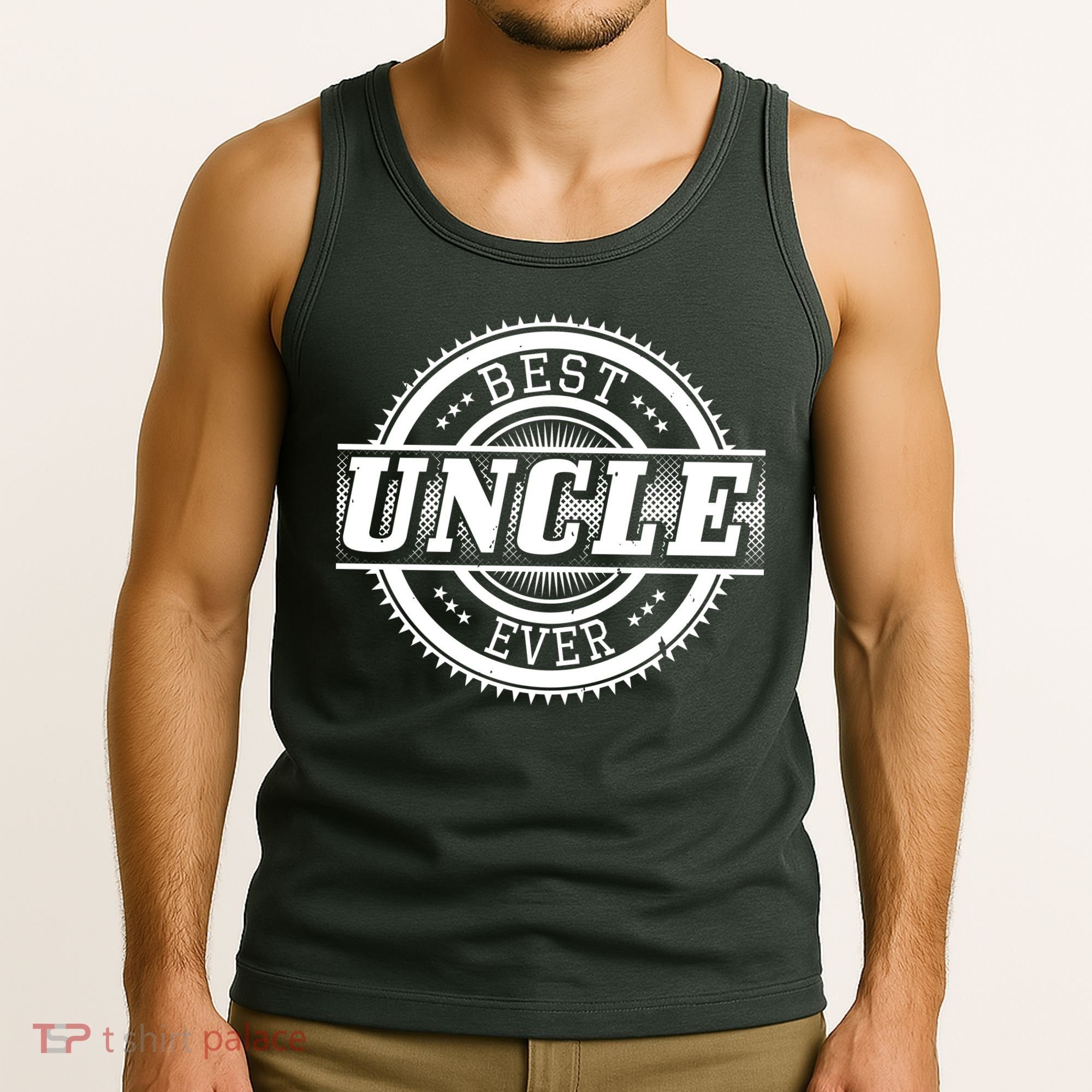 Best Uncle Ever Badge Tank Top