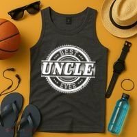 Best Uncle Ever Badge Tank Top thumb 4