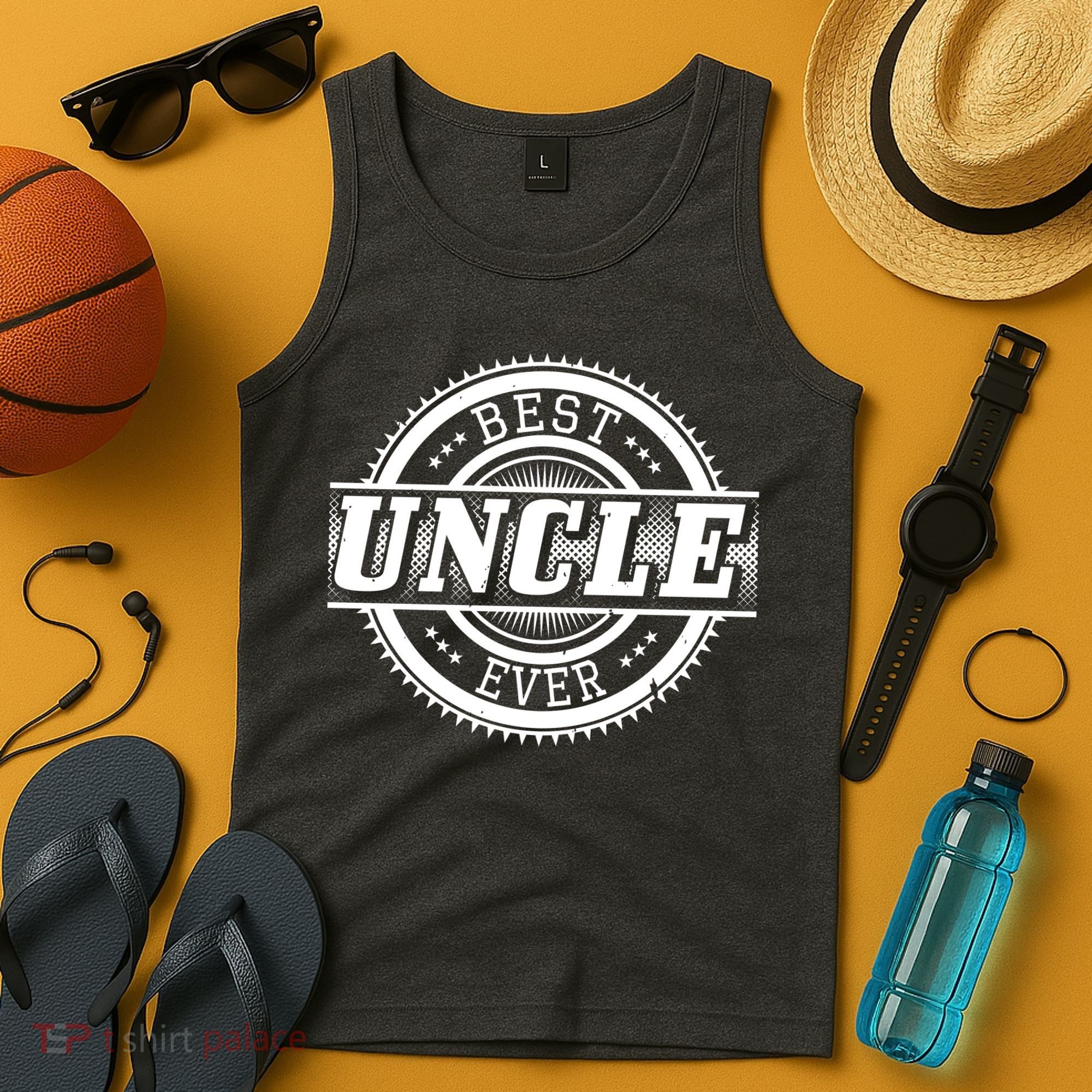Best Uncle Ever Badge Tank Top