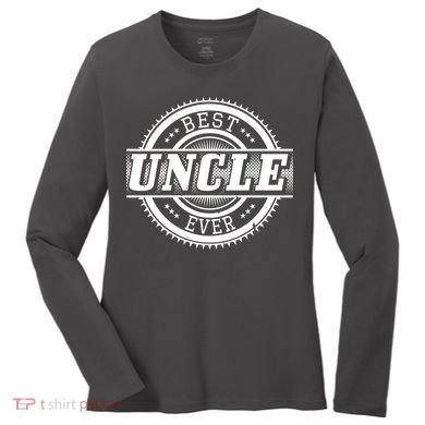 Best Uncle Ever Badge Women's Long Sleeve Shirt