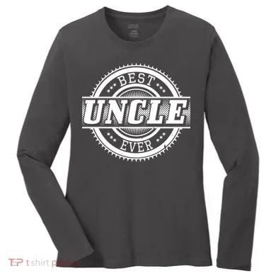 Best Uncle Ever Badge Women's Long Sleeve Shirt