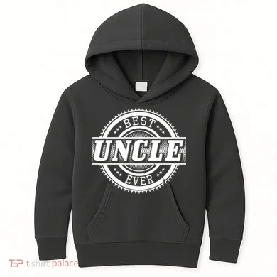 Best Uncle Ever Badge Kids Hoodie