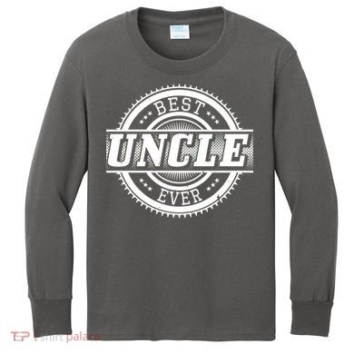Best Uncle Ever Badge Kids Long Sleeve Shirt
