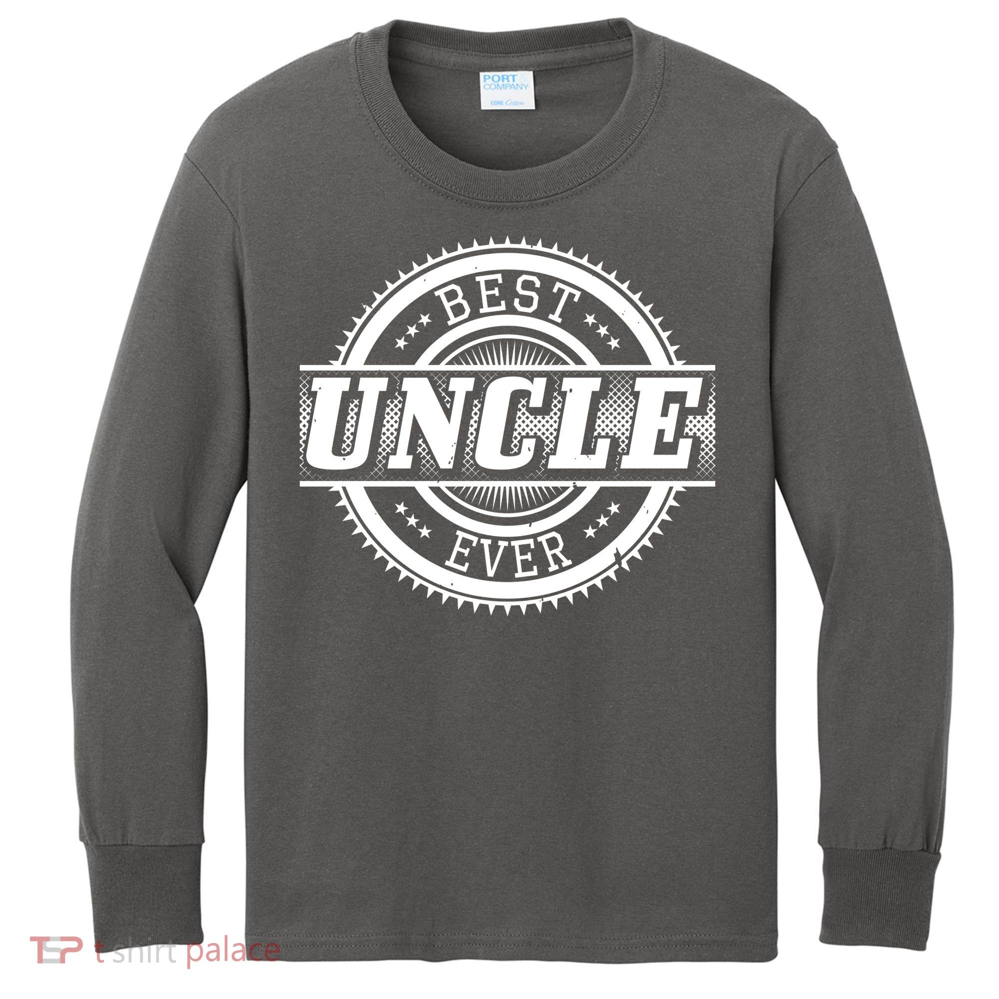 Best Uncle Ever Badge Kids Long Sleeve Shirt
