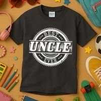 Best Uncle Ever Badge Kids T-Shirt thumb 3