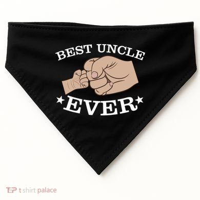 Best Uncle Ever Fist Bump USA-Made Doggie Bandana