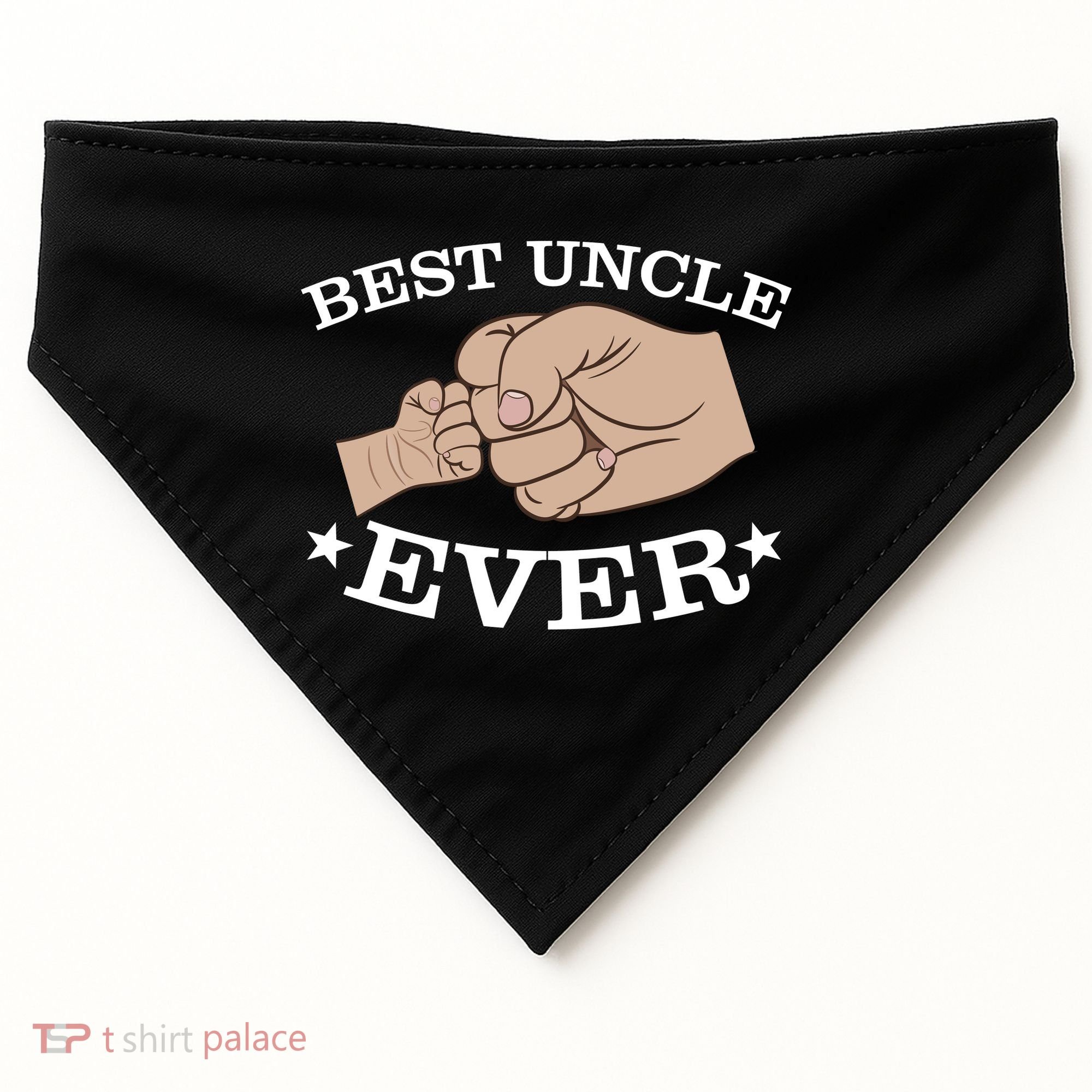 Best Uncle Ever Fist Bump USA-Made Doggie Bandana