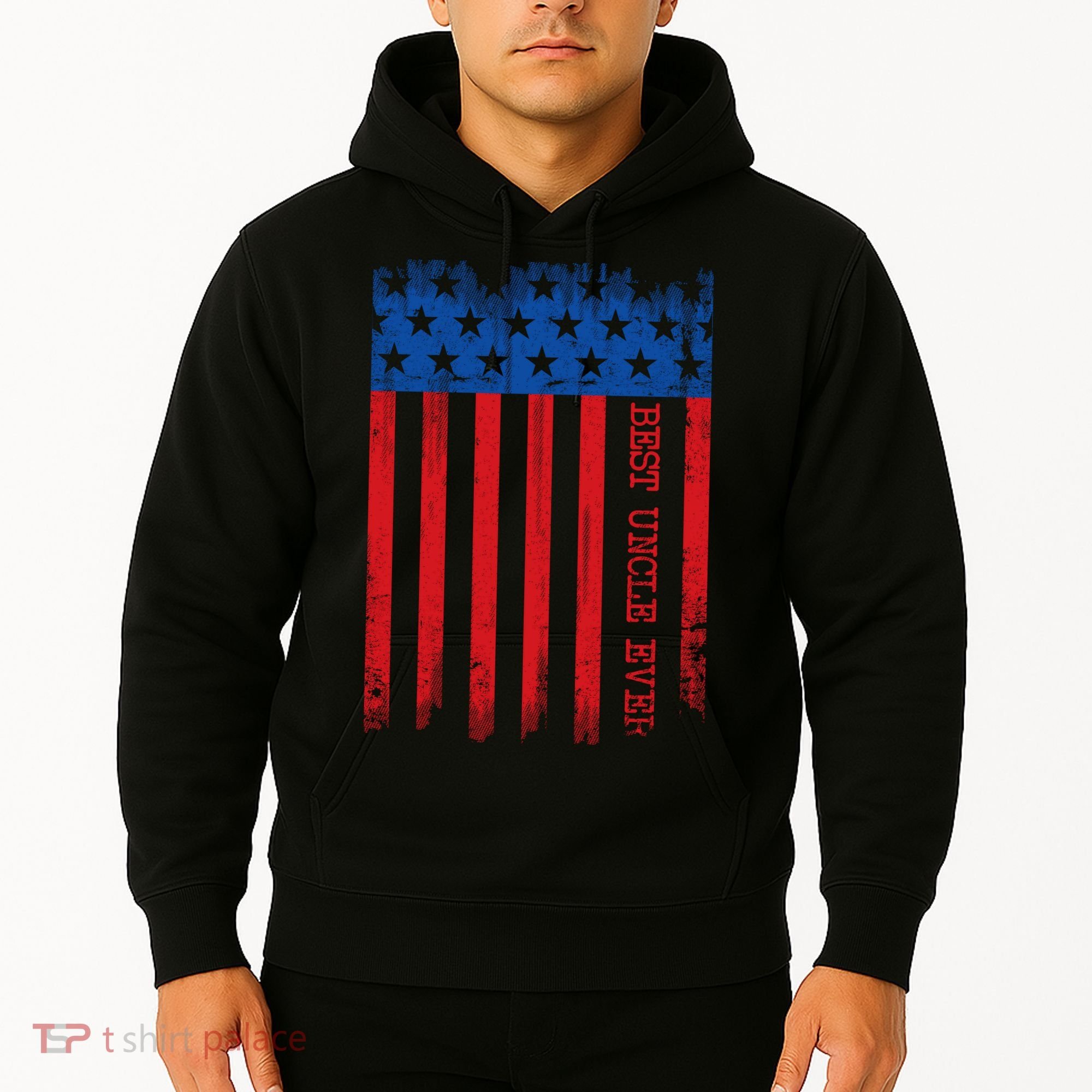 Best Uncle In America Flag Hoodie