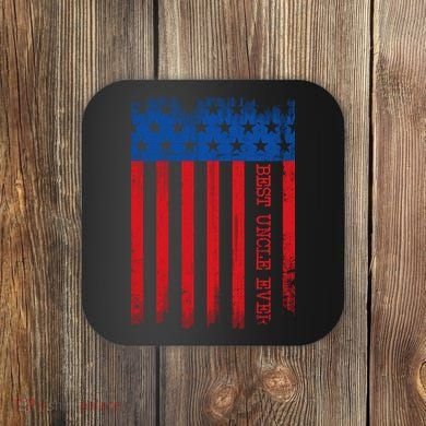 Best Uncle In America Flag Coaster