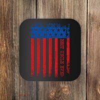 Best Uncle In America Flag Coaster thumb 0
