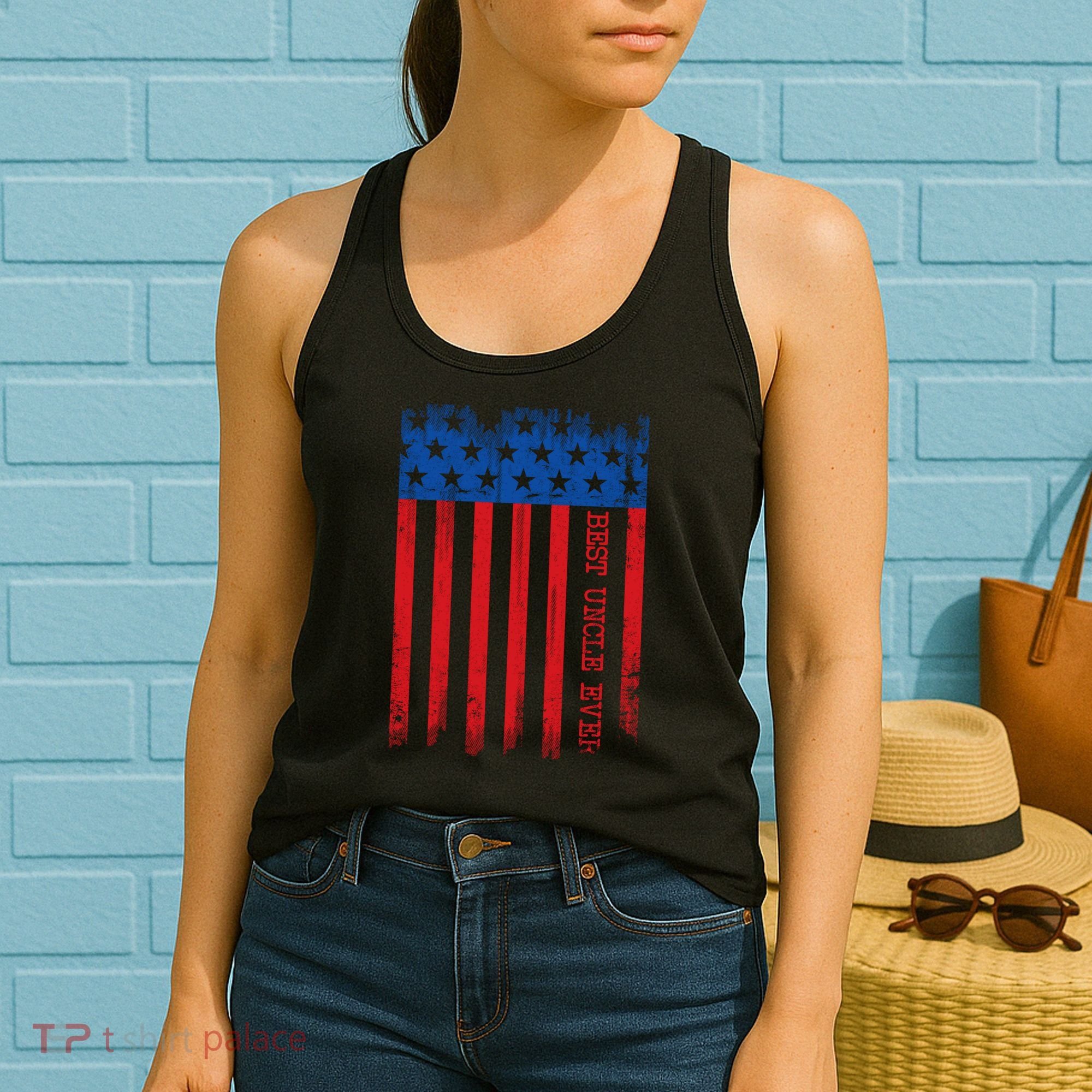 Best Uncle In America Flag Women's Tank Top