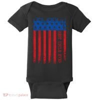 Best Uncle In America Flag Baby Bodysuit thumb 0