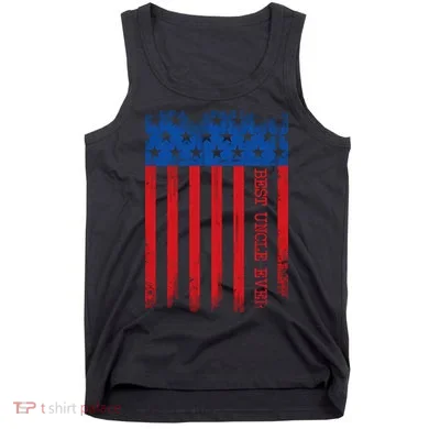 Best Uncle In America Flag Tank Top