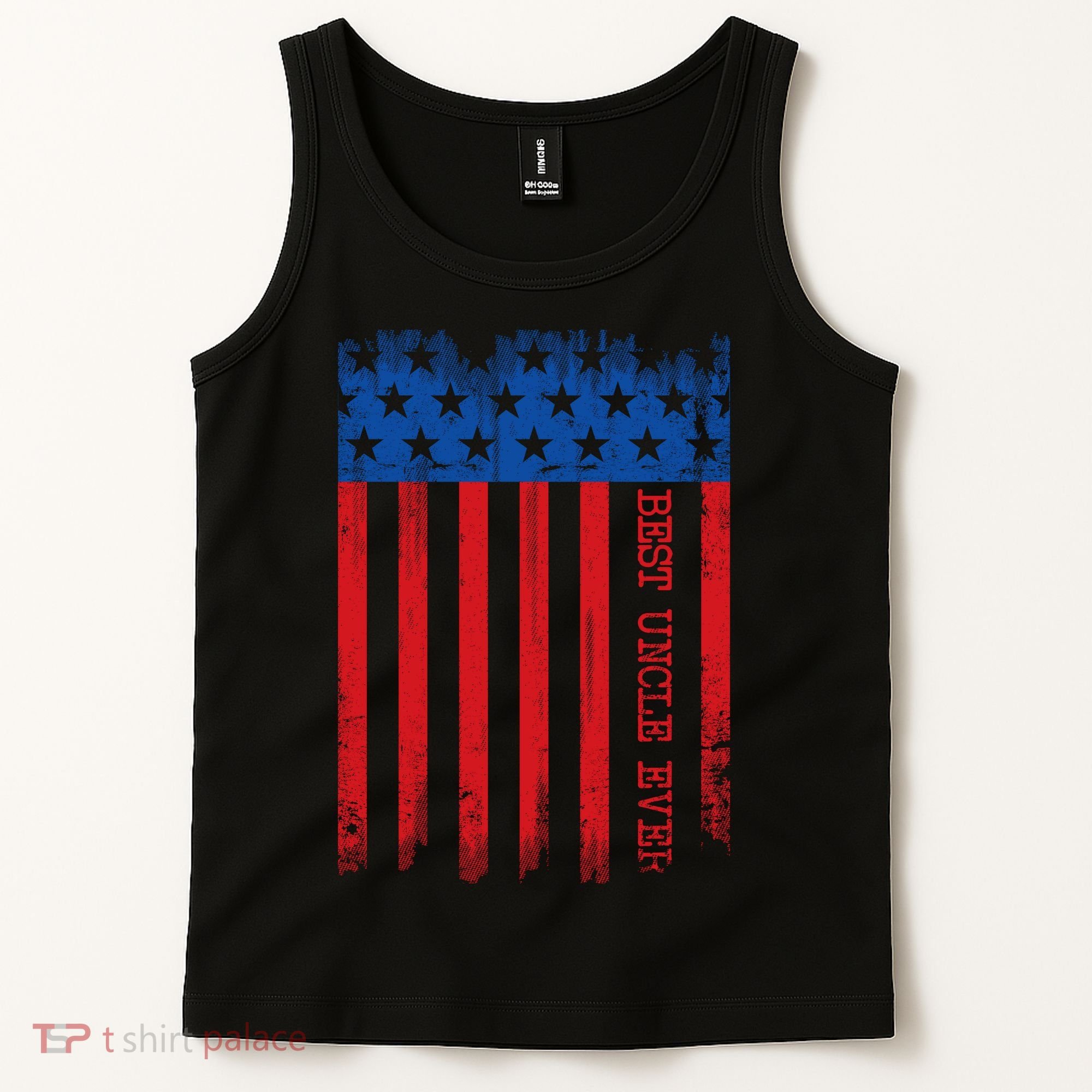 Best Uncle In America Flag Tank Top