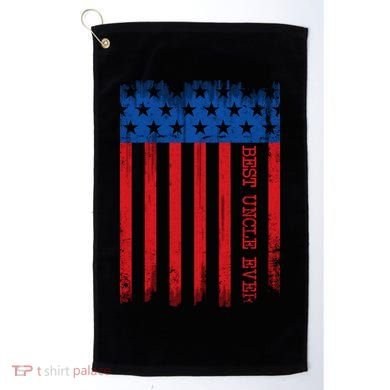 Best Uncle In America Flag Golf Towel