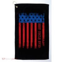 Best Uncle In America Flag Golf Towel thumb 0