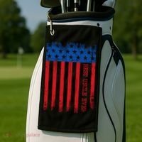 Best Uncle In America Flag Golf Towel thumb 2