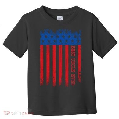 Best Uncle In America Flag Toddler T-Shirt