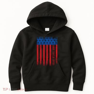 Best Uncle In America Flag Kids Hoodie
