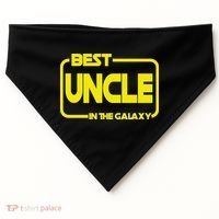 Best Uncle In The Galaxy Funny USA-Made Doggie Bandana thumb 0
