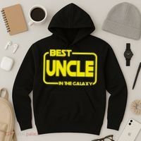 Best Uncle In The Galaxy Funny Hoodie thumb 3