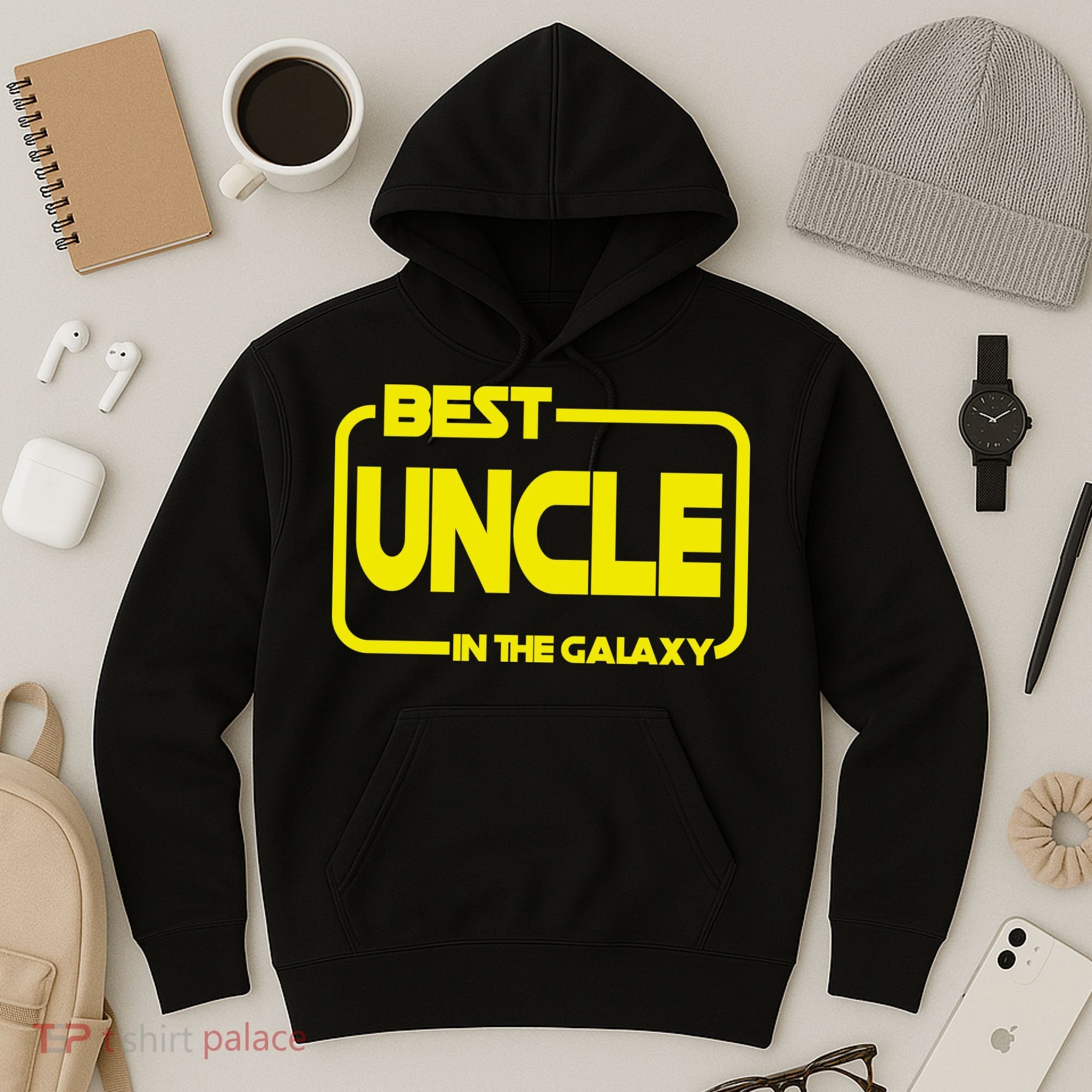 Best Uncle In The Galaxy Funny Hoodie