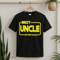 Best Uncle In The Galaxy Funny T-Shirt thumb 2
