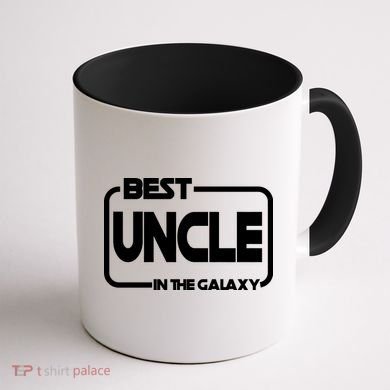 Best Uncle In The Galaxy Funny Coffee Mug back
