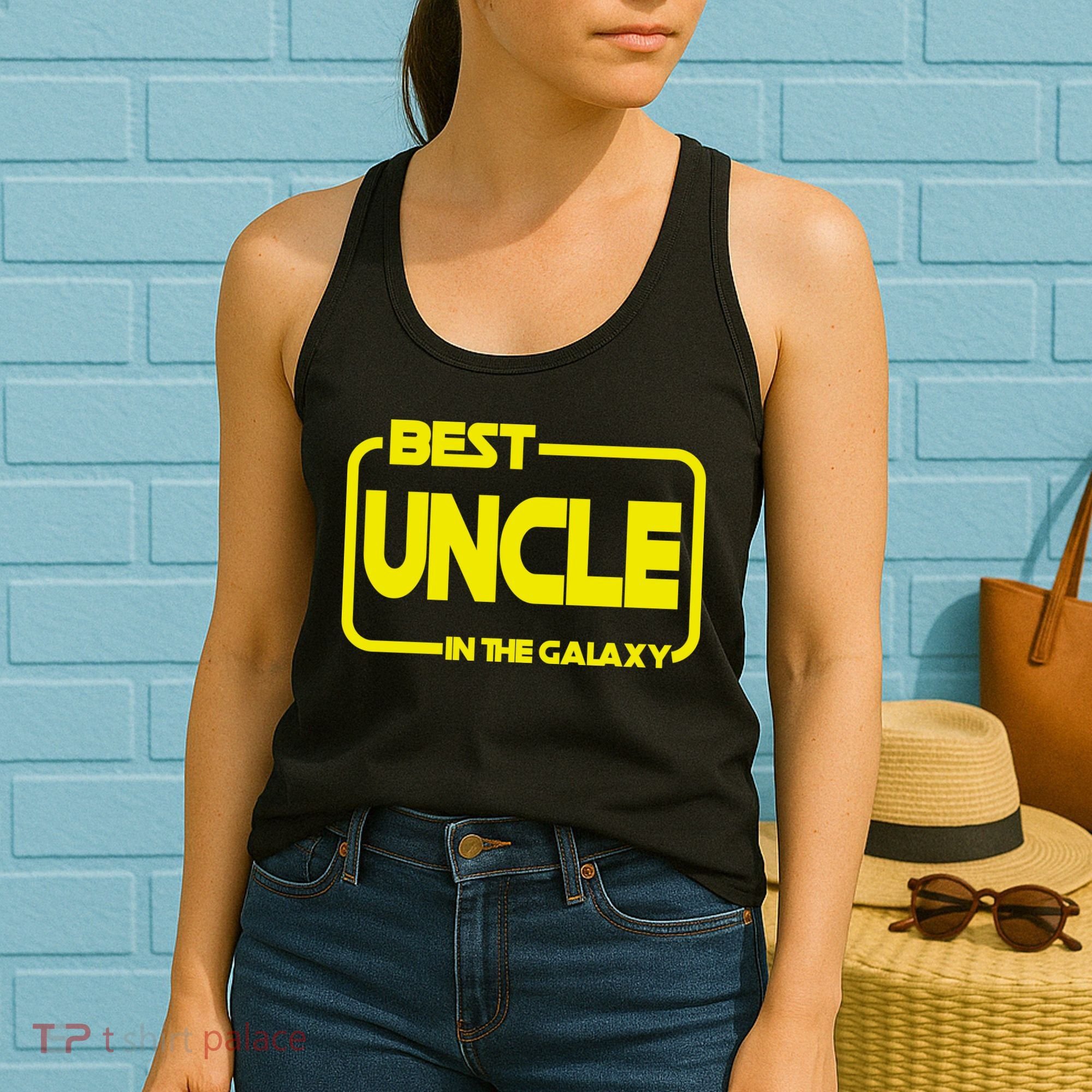 Best Uncle In The Galaxy Funny Women's Tank Top