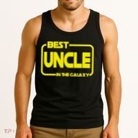 Best Uncle In The Galaxy Funny Tank Top thumb 3