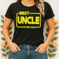 Best Uncle In The Galaxy Funny Women's T-Shirt thumb 2