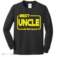 Best Uncle In The Galaxy Funny Kids Long Sleeve Shirt thumb 0