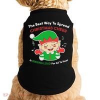 Best Way To Spread Christmas Cheer Is Singing Out Loud Doggie Tank thumb 0