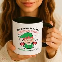 Best Way To Spread Christmas Cheer Is Singing Out Loud Coffee Mug thumb 3