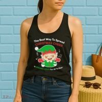 Best Way To Spread Christmas Cheer Is Singing Out Loud Women's Tank Top thumb 2