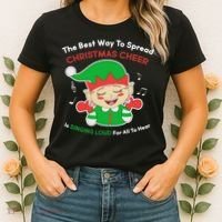 Best Way To Spread Christmas Cheer Is Singing Out Loud Women's T-Shirt thumb 2