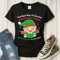 Best Way To Spread Christmas Cheer Is Singing Out Loud Women's T-Shirt thumb 3